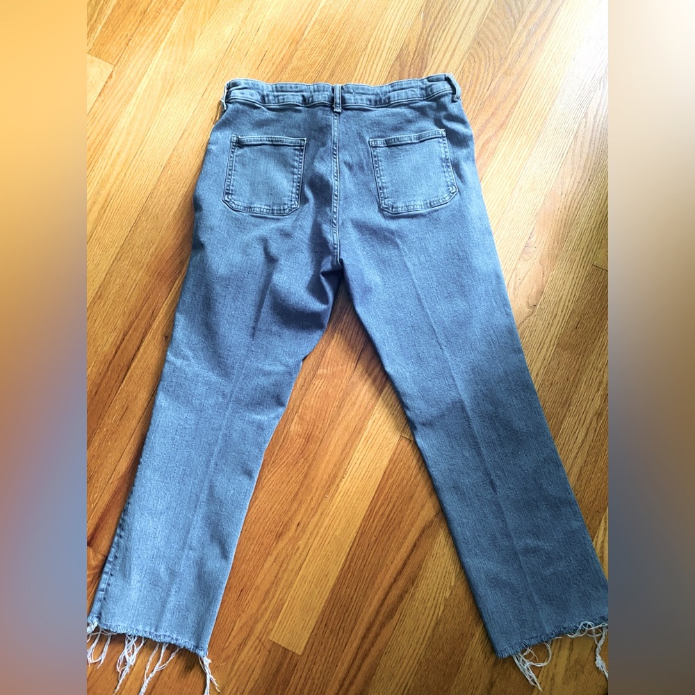 Zara Light Blue Denim Pants - Picture 2 of 8